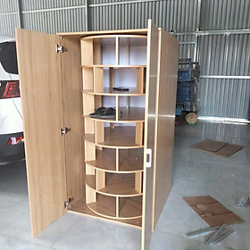 Tủ giày xoay tròn sáng tạo, giá để giày hình trụ nhiều tầng đơn giản, hiện đại, tủ giày có cánh đậy gọn gàng
