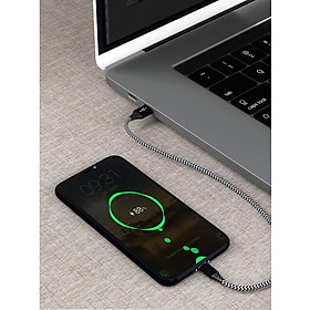 Dây cáp sạc nhanh cho Iphone/Ipad bọc dù chống rối chống đứt cao cấp - Hàng chính hãng