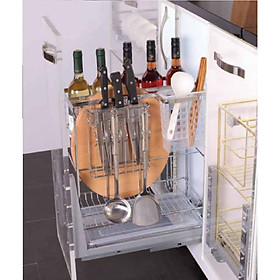 Mua Kệ dao thớt nan dẹt eurogold chất liệu inox Hàng chính hãng