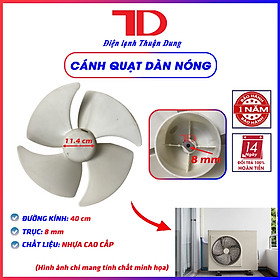 Cánh quạt 4 cánh xuôi chiều ốc ngang HL 304 dùng cho dàn nóng điều hòa