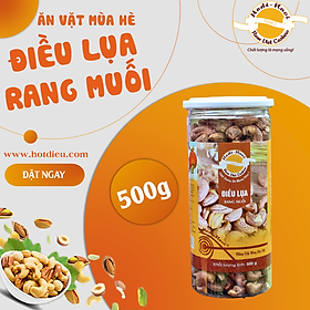 Hũ hạt điều lụa rang muối Hột Điều Nam Việt 500g