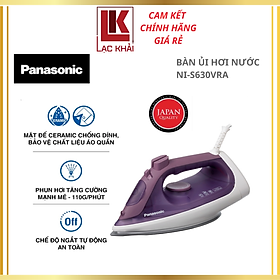 Mua Bàn ủi hơi nước Panasonic NI-S630VRA 2400W - Hơi phun mạnh mẽ - Chống đóng cặn - Chế độ tự ngắt an toàn - Hàng chính hãng  Bảo hành 12 tháng