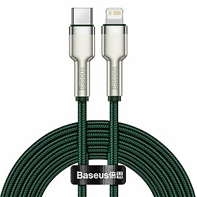 Dây sạc Baseus IP12 20W, Cáp sạc Baseus cho IP12 20W Type C to IP, Cáp sạc nhanh Baseus Metal Cho iPhone 12 Mini Pro Max PD 20W - Hàng nhập khẩu