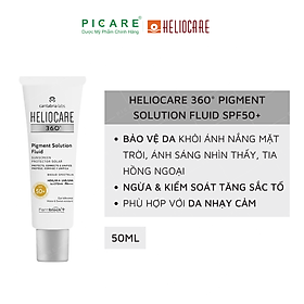 Kem Chống Nắng Heliocare Ngăn Ngừa Và Kiểm Soát Tình Trạng Tăng Sắc Tố Đốm Nâu 360° Pigment Solution Fluid SPF50 50ml