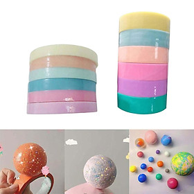 12 Pieces Sticky Ball Rolling Tape DIY Colored Tapes Bulk for Crafting Toy