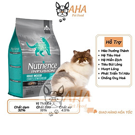 Thức Ăn Hạt Cho Mèo Anh Lông Dài, Nutrience Subzero Bao 500g - Thức Ăn Cho Mèo, Gồm 4 Loại Thịt Cá, Rau Củ Quả, Trái Cây - Mèo Lớn Bao 500g
