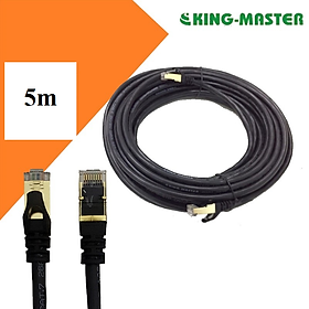 Dây mạng bấm sẵn chuẩn Cat7 Kingmaster - Hàng chính hãng - 5m