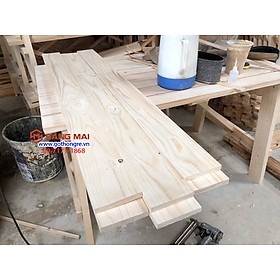 Mua  MS09  - Tấm gỗ thông mặt rộng 10cm x dày 1 5cm x dài 1m + láng mịn 4 mặt