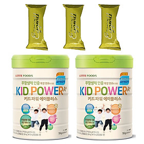 Combo 2 hộp Sữa bột KID POWER A+ Hàn Quốc 750G ( cho trẻ từ 1-10 tuổi) - Giúp trẻ phát triển chiều cao, trí não, tăng cường sức đề kháng – Tặng 3 bánh Quế cuộn hiệu Kapad