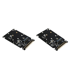 2 Pieces -e mSATA HDD to IDE 44pin Converter Adapter Card w/ Case