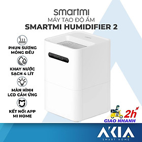 Mua Máy Tạo Độ Ẩm Smartmi Gen 2 có màn hình LCD - Điều khiển bằng app Xiaomi Mi Home  Ngăn vi khuẩn  Khay nước 4 Lít - Hàng Chính hãng