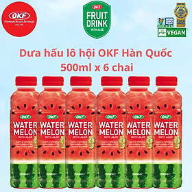 Nước dưa hấu lô hội (NƯỚC DƯA HẤU) OKF Hàn Quốc 500ml x 6 chai