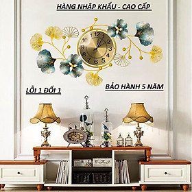 Tranh Sắt Nghệ Thuật Decor Trang Trí Đồng Hồ Phong Cách Mới-Hàng Nhập Khẩu 50x95cm