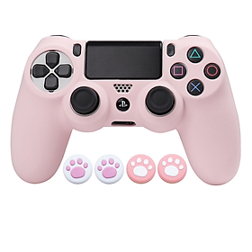 Vỏ bảo vệ bằng silicon mềm màu hồng mới cho bộ điều khiển PS4 Bao da tay cầm chơi game Phụ kiện trò chơi video cho Vỏ cần điều khiển PS4 Màu sắc: Dành cho PS4