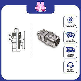 Mua Đầu nối thẳng khí nén ren ngoài Pneumax series ART.301 - Hàng chính hãng