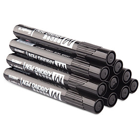 Guangbo (GuangBo) 10 sets of large double-use dual-use oil marker / quick-drying logistics pen black JH9825D