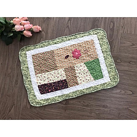 Mua Thảm chùi chân - Hoa đỏ viền xanh -TCC02201