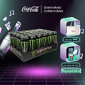 Lốc 24 Lon Nước Tăng Lực Giải Khát Monster Energy 355ml/Lon Sale 25.3 Coca-Cola Official Store