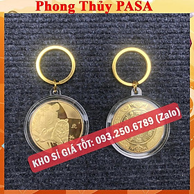 Móc Khoá Đồng Xu 12 Con Giáp Siêu Đẹp, Phong Thuỷ May Mắn - AnNhien