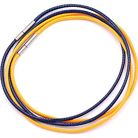 Combo 2 sợi dây vòng cổ cao su - xanh dương + vàng DCSXDV1