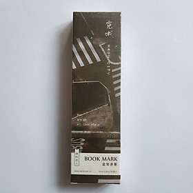 Hộp 30 tấm bookmar Đánh Dấu Sách Neon City