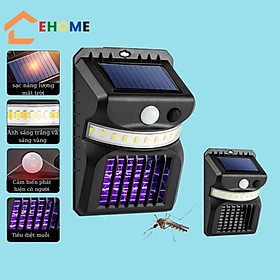 Mua Đèn năng lượng mặt trời solar light sân vườn ban công cảm ứng có cảm biến người kiêm đèn bắt muỗi côn trùng