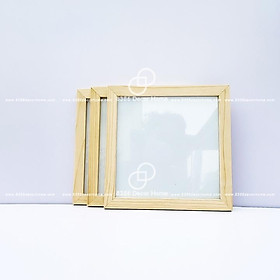 Mua Khung ảnh gỗ thông  20x20  A3  A4  A5  tặng móc và đinh 3 chân treo không cần khoan tường (1 tấm mica)