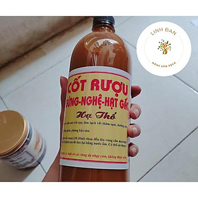 Mua RƯỢU GỪNG - NGHỆ - HẠT GẤC hạ thổ cho mẹ sinh chai 1 lít