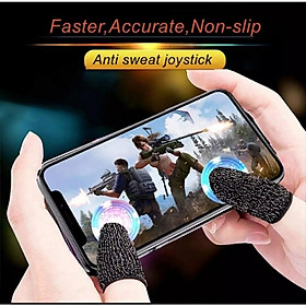 Bộ 2 Ngón Tay Chuyên Dụng Chơi Game Mobile Chống Ra Mồ Hôi Cảm Ứng Siêu Nhạy.