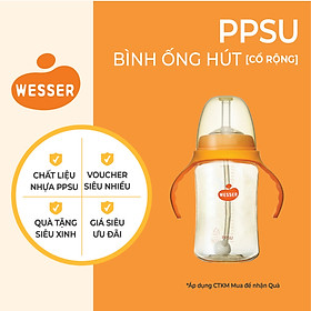 Bình Ống Hút PPSU Wesser 260ml