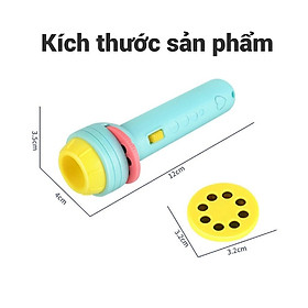 ĐÈN CHIẾU HÌNH CHO BÉ GỒM 10 CUỘN FIM VÀ 80 HÌNH NGỘ NGHĨNH - XANH