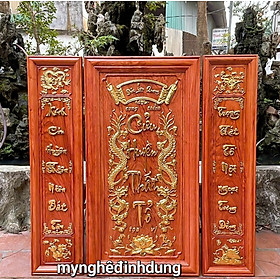 Mua Bộ tranh thờ cửu huyền thất tổ bằng gỗ hương đá víp