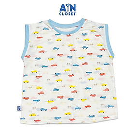 Áo ngắn tay bé trai họa tiết Ô tô thun giấy - AICDBT2LZHNW - AIN Closet