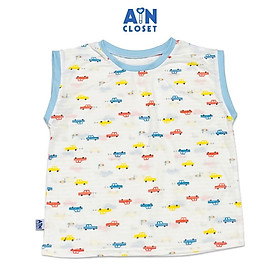 Áo ngắn tay bé trai họa tiết Ô tô thun giấy - AICDBT2LZHNW - AIN Closet