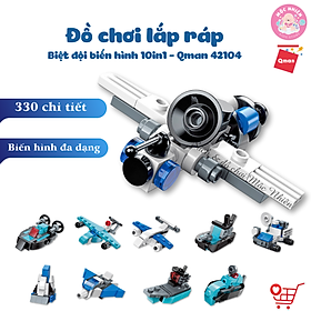Đồ Chơi Lắp Ráp Xếp Hình Qman 42104 Biệt Đội Biến Hình Dành Cho Bé Trai Trên 6 Tuổi