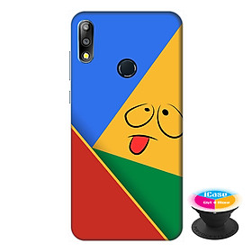 Ốp lưng điện thoại Asus Zenfone Max Pro M2 hình Mặt Người Mẫu 2 tặng kèm giá đỡ điện thoại iCase xinh xắn - Hàng chính hãng
