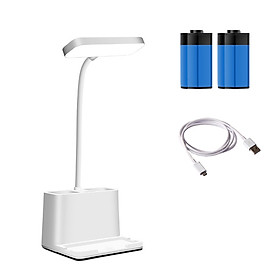 Mua Đèn học để bàn Pin sạc 2500 mAh Đựng bút 3 nhiệt độ màu Làm mờ vô cấp Hình chữ nhật