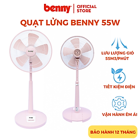 Mua Quạt Lửng Benny BF-45SL  Màu Hồng  55W  16 inch   5 cánh  chạy êm ru - Hàng chính hãng
