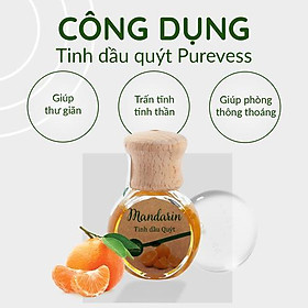 Tinh dầu Purevess thiên nhiên nguyên chất giúp thư giãn, đuổi muỗi, thơm phòng 9ml