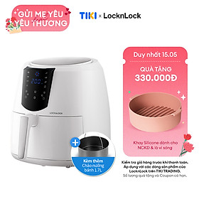 Nồi Chiên Không Dầu Lock&Lock EJF357WHT 5.2 Lít - Hàng Chính Hãng