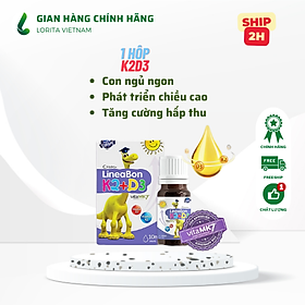 Hình ảnh Vitamin k2 d3 hỗ trợ tăng chiều cao, hết còi xương cho trẻ sơ sinh - LINEABON K2D3 - Sản phẩm từ Châu Âu - Công nghệ mới giúp hấp thu tối đa canxi tự nhiên