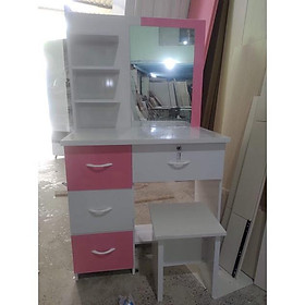 Mua Bàn Trang Điểm Nhựa Đài Loan Màu Trắng Hồng BTD001