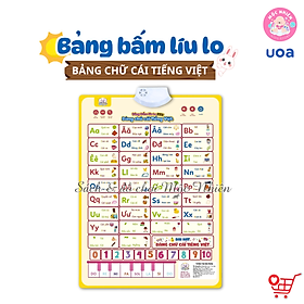 Đồ chơi Bảng âm thanh bấm Líu Lo dạy cho trẻ học phát âm song ngữ Anh Việt Ú Òa giúp bé phát triển trí thông minh