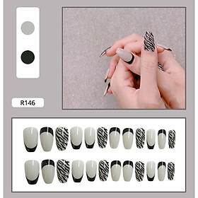 Bộ 24 móng tay giả nail thời trang như hình (R-146)