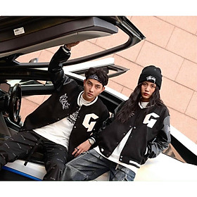 Áo Khoác Dù Bóng Chày Bomber Jacket GONZ Style Hàn Quốc Unisex Nam Nữ Couple Ulzzang KUN