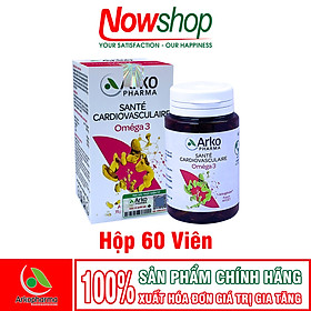 Dầu cá Omega 3 Arkogelules Arkopharma Hộp 180 viên sáng mắt tăng trí nhớ cải thiện sức khỏe tim mạch – Nhập khẩu chính hãng Pháp