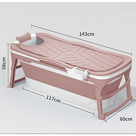 Mua Bồn tắm gấp gọn -cho người lớn  gia đình tắm  xông hơi thư giãn chất liệu nhựa PP và Silicon Loại 1