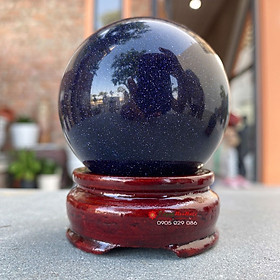 Mua Quả cầu đá kim sa năng lượng phong thủy màu tím 6cm