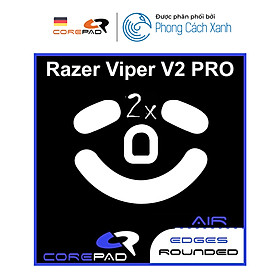 Feet chuột PTFE Corepad Skatez cho Razer Viper V2 PRO Wireless - 2 Bộ - Hàng Chính Hãng