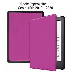 Bao Da Cover Cho Máy Đọc Sách Kindle Paperwhite Gen 4 10th 2019 Vân Da